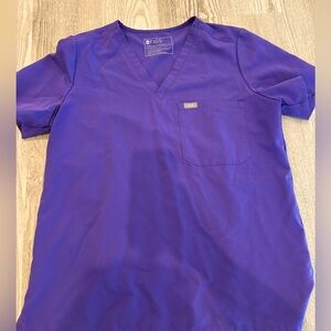 Figs Amethyst Catarina Scrub Top